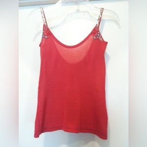 💙 2 for $20 - Free People Knit Tank with Beaded Embellishment